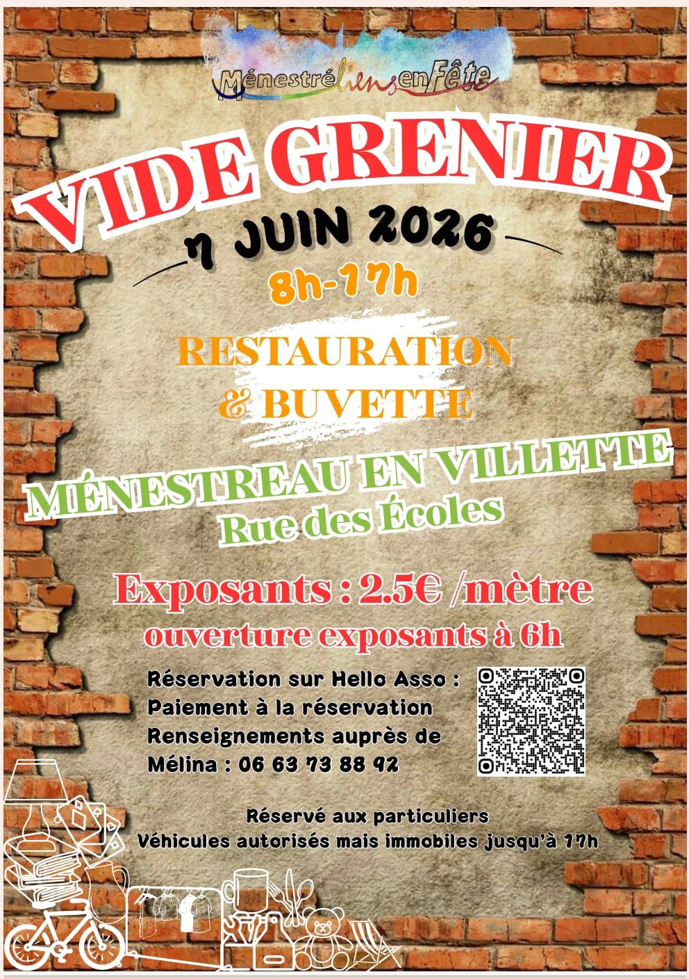 Vide Grenier, Ménestreau-en-Villette
