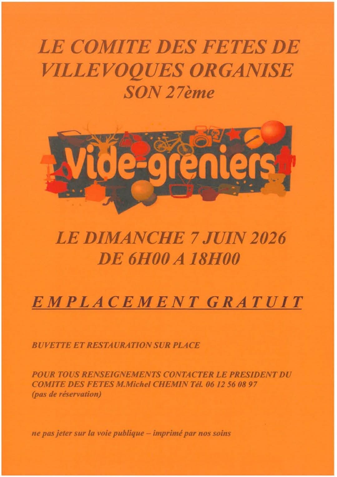 Vide grenier — visuel événement