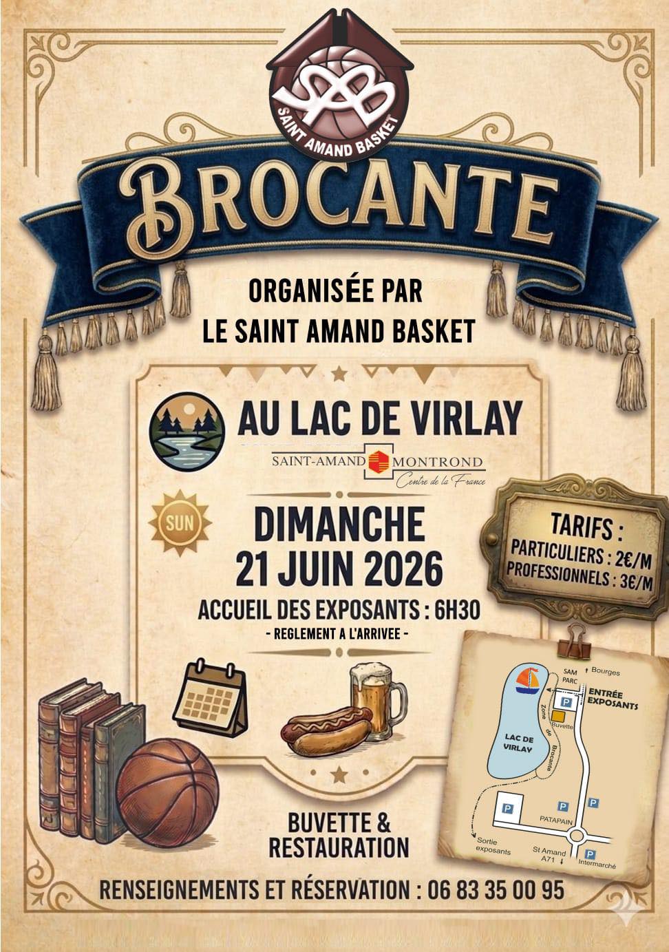 Brocante au lac de Virlay