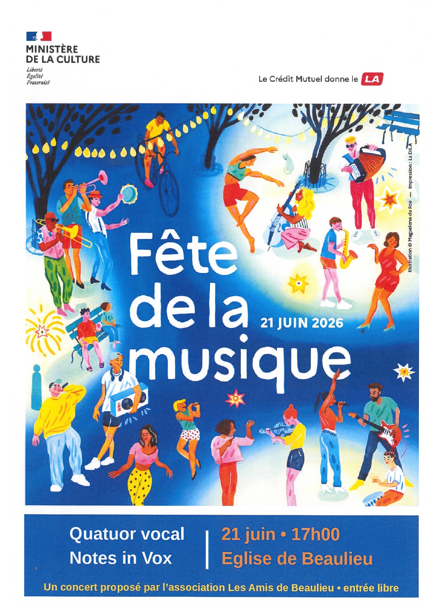 Fête de la musique avec le quator