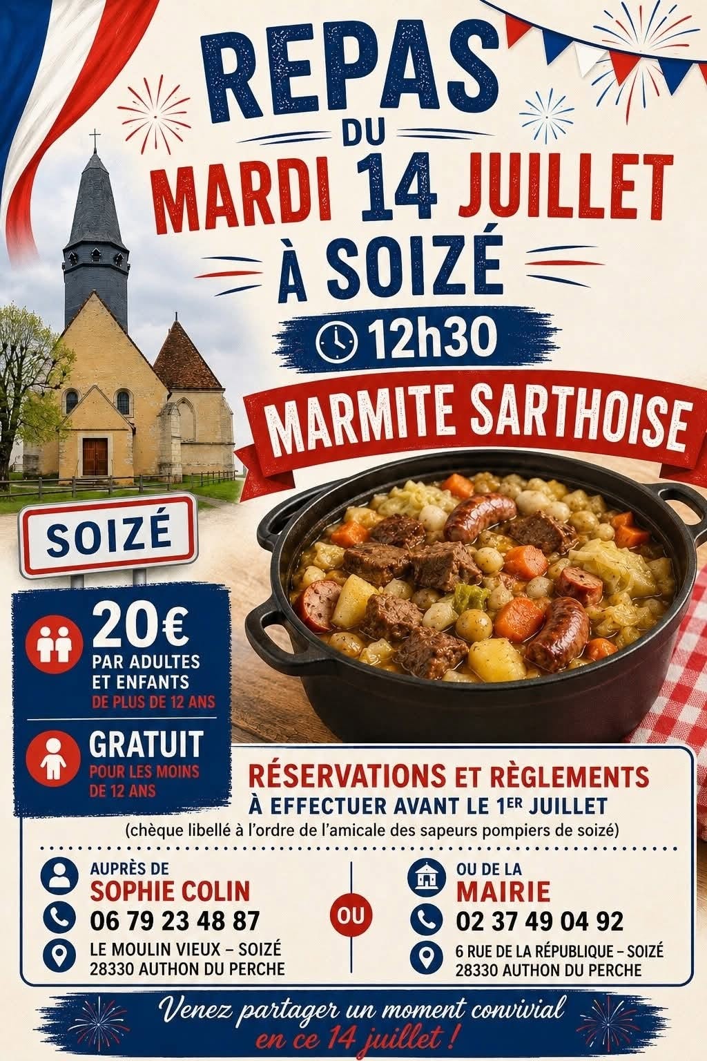 Repas du 14 Juillet de Soizé