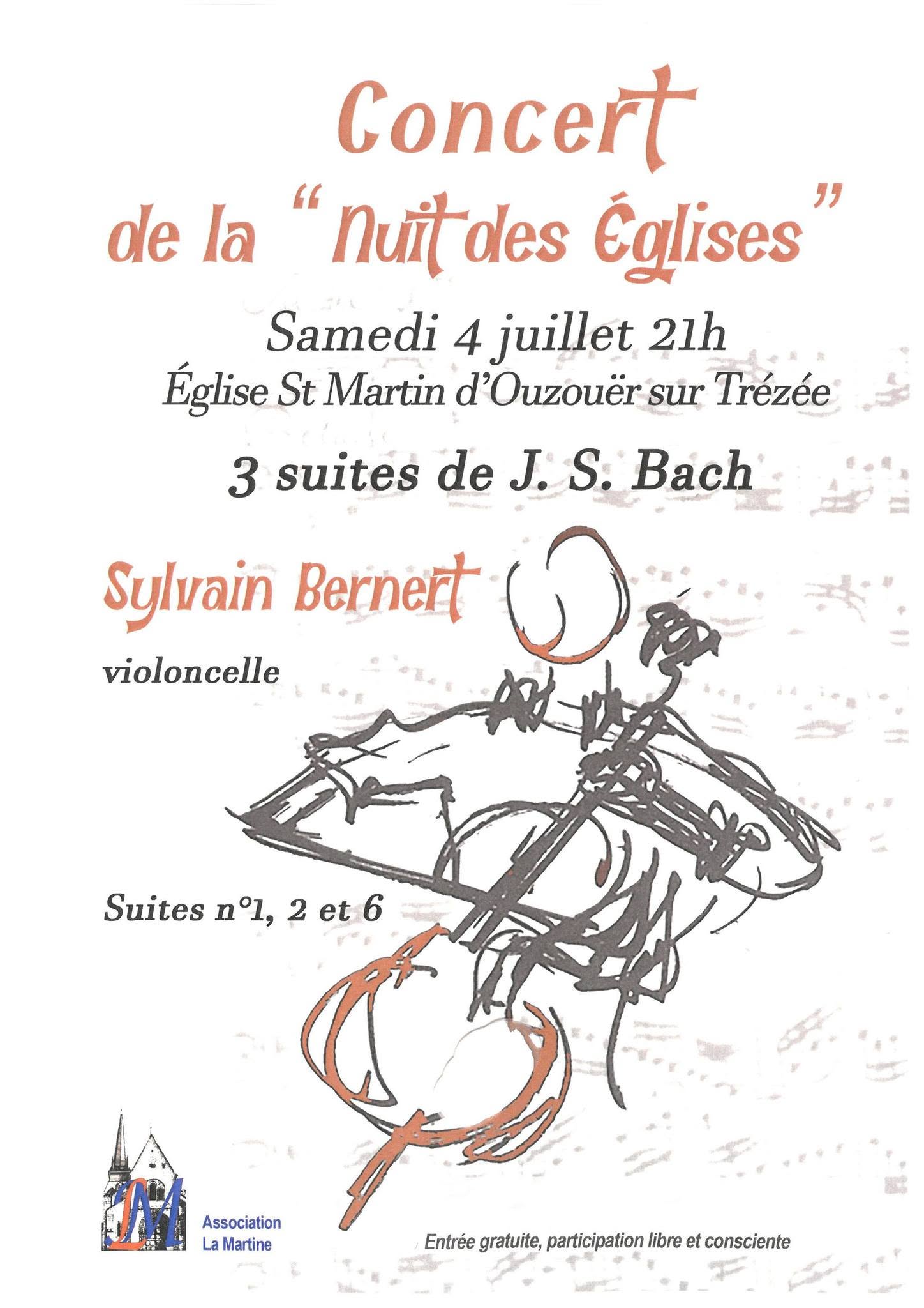 Nuit des églises - Concert "3 suites de Bach"