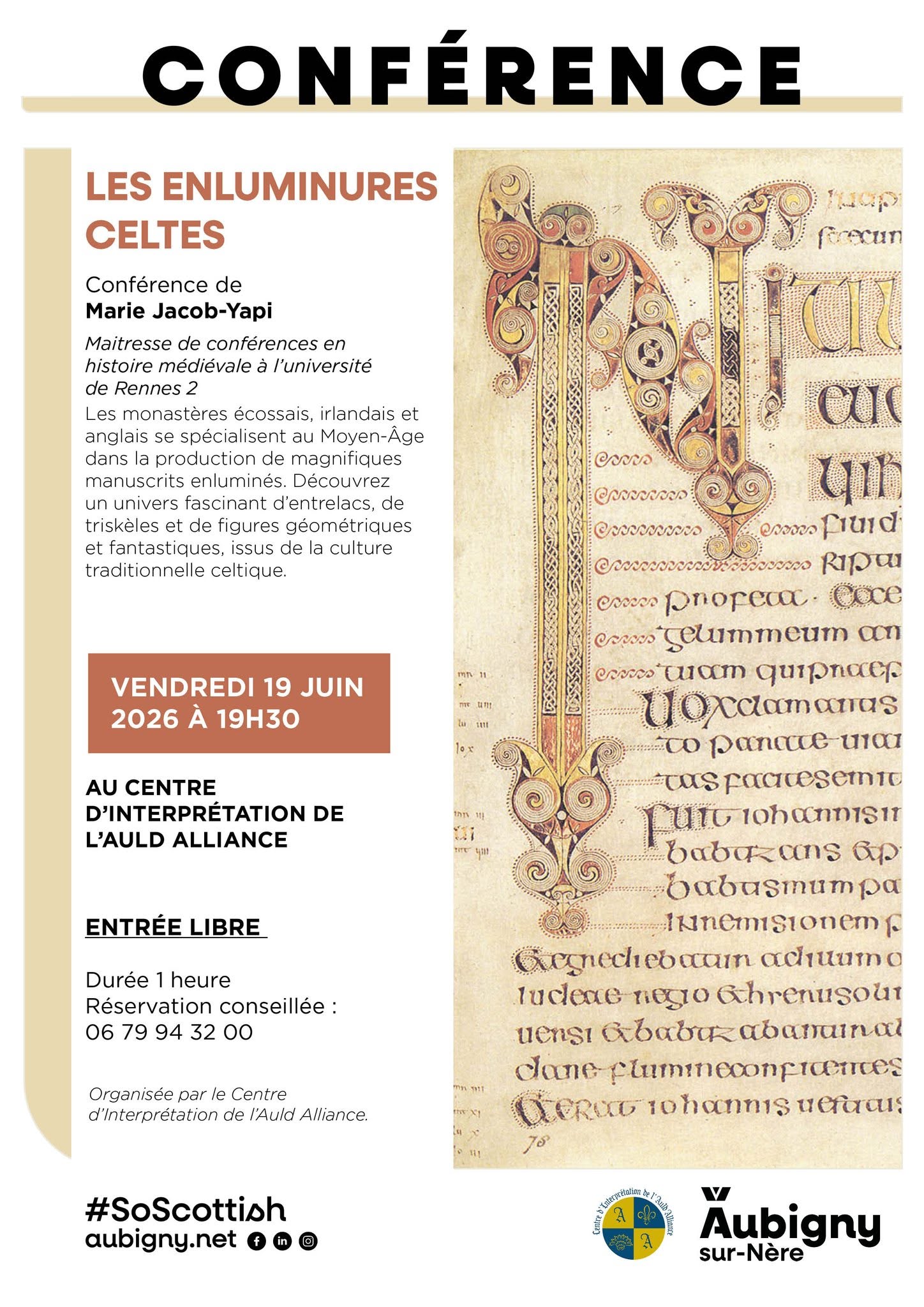 Conférence : les enluminures celtes