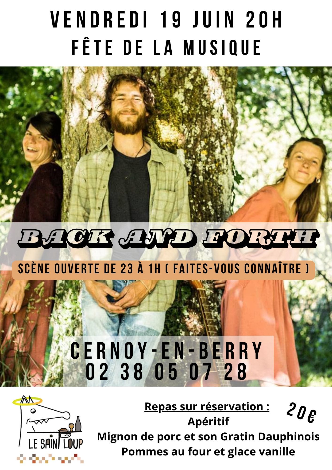 Fête de la musique au Saint Loup avec "Back and Forth"
