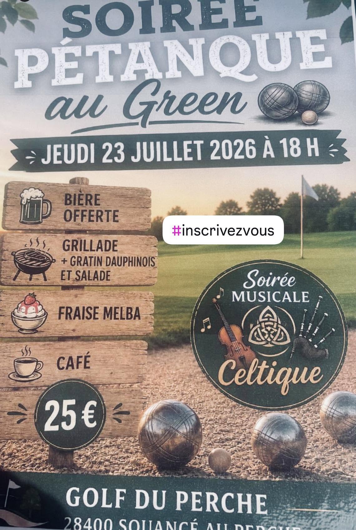 Soirée pétanque au Green