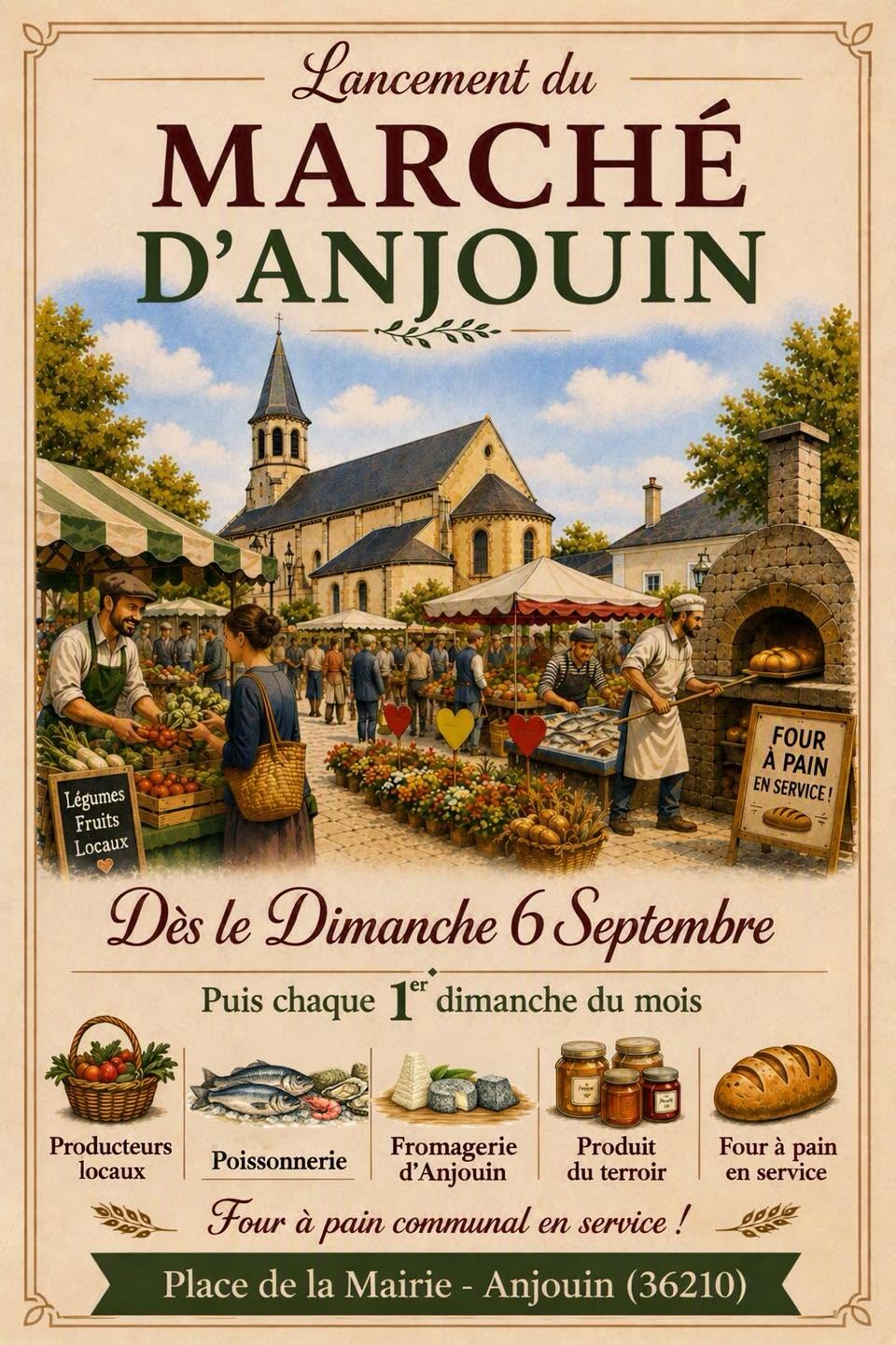 Marché hebdomadaire — visuel événement