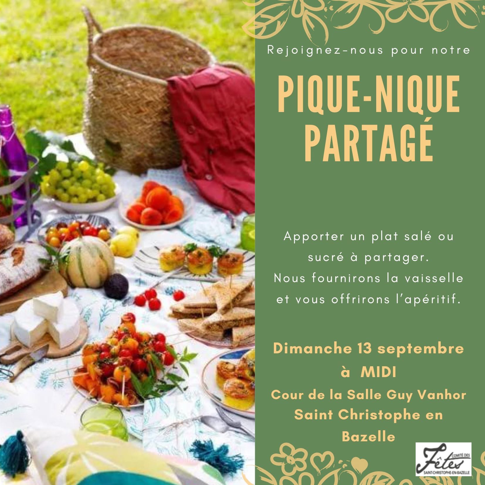 Pique-nique partagé du comité des fêtes
