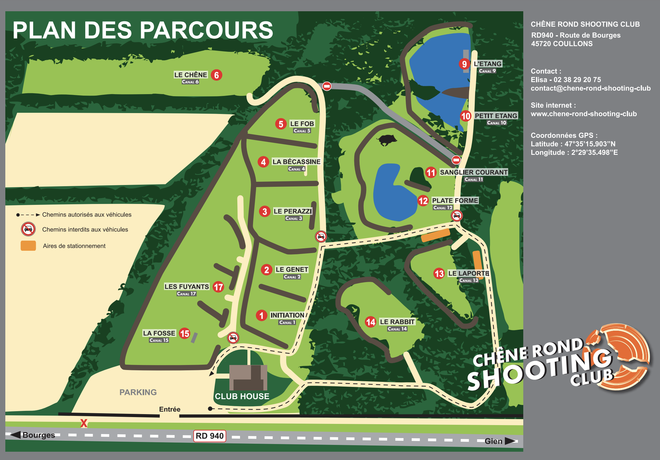 Shooting Club du Chêne Rond  France Centre-Val de Loire Loiret Coullons 45720