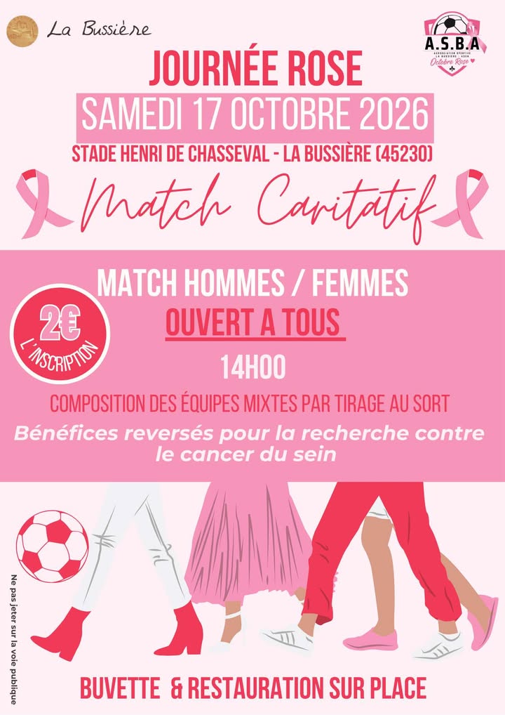 Octobre rose - Match de football caritatif