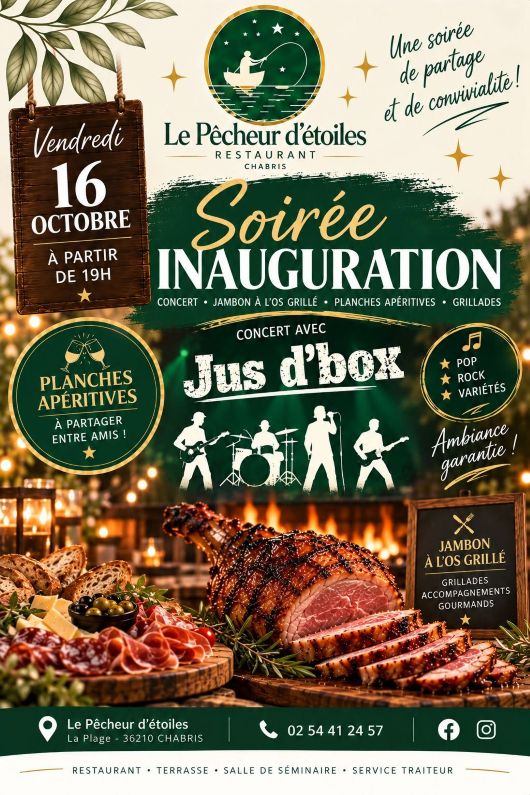 Soirée d'inauguration du Pêcheur d'étoiles