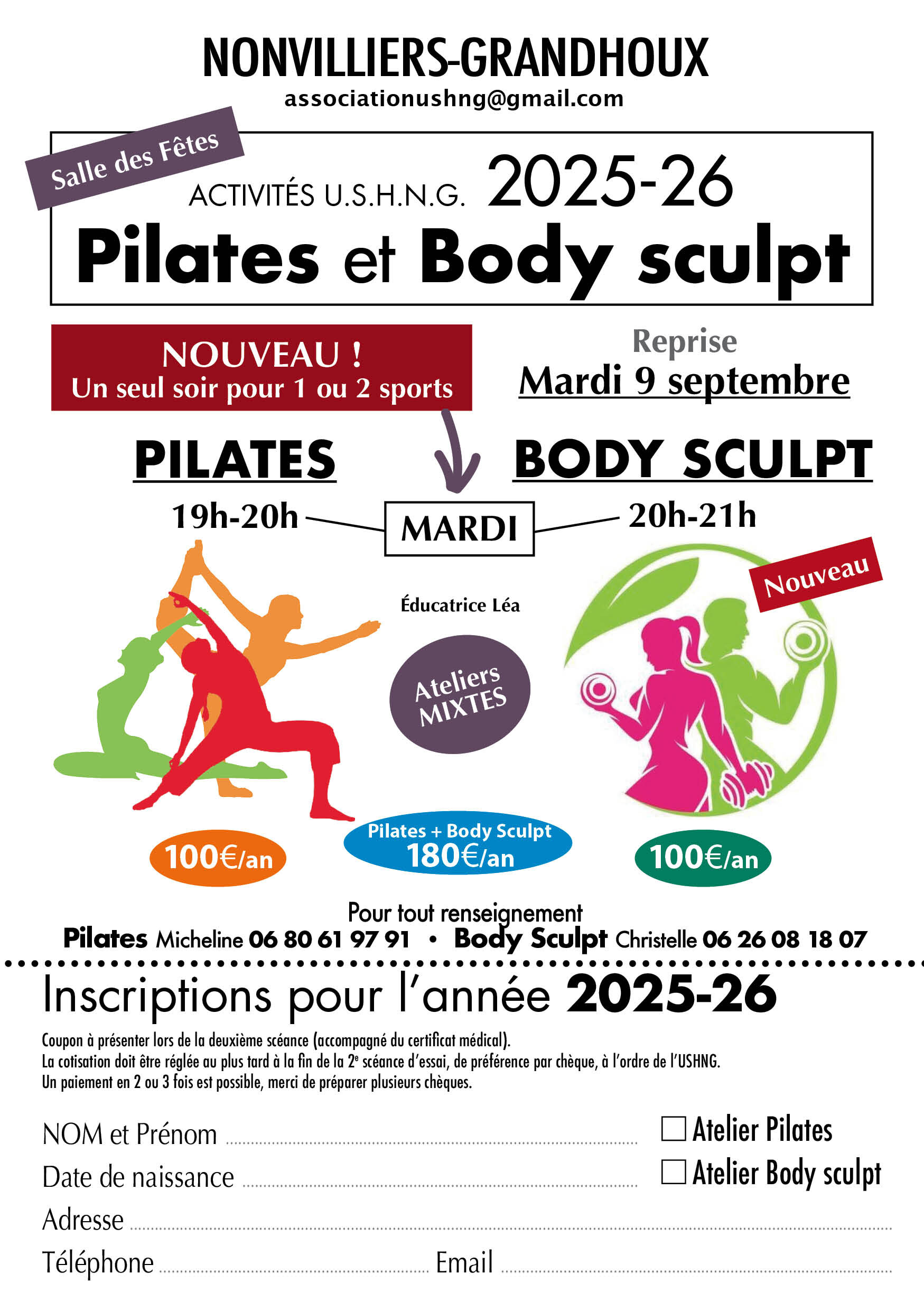 Événement : Pilates et body sculpt
