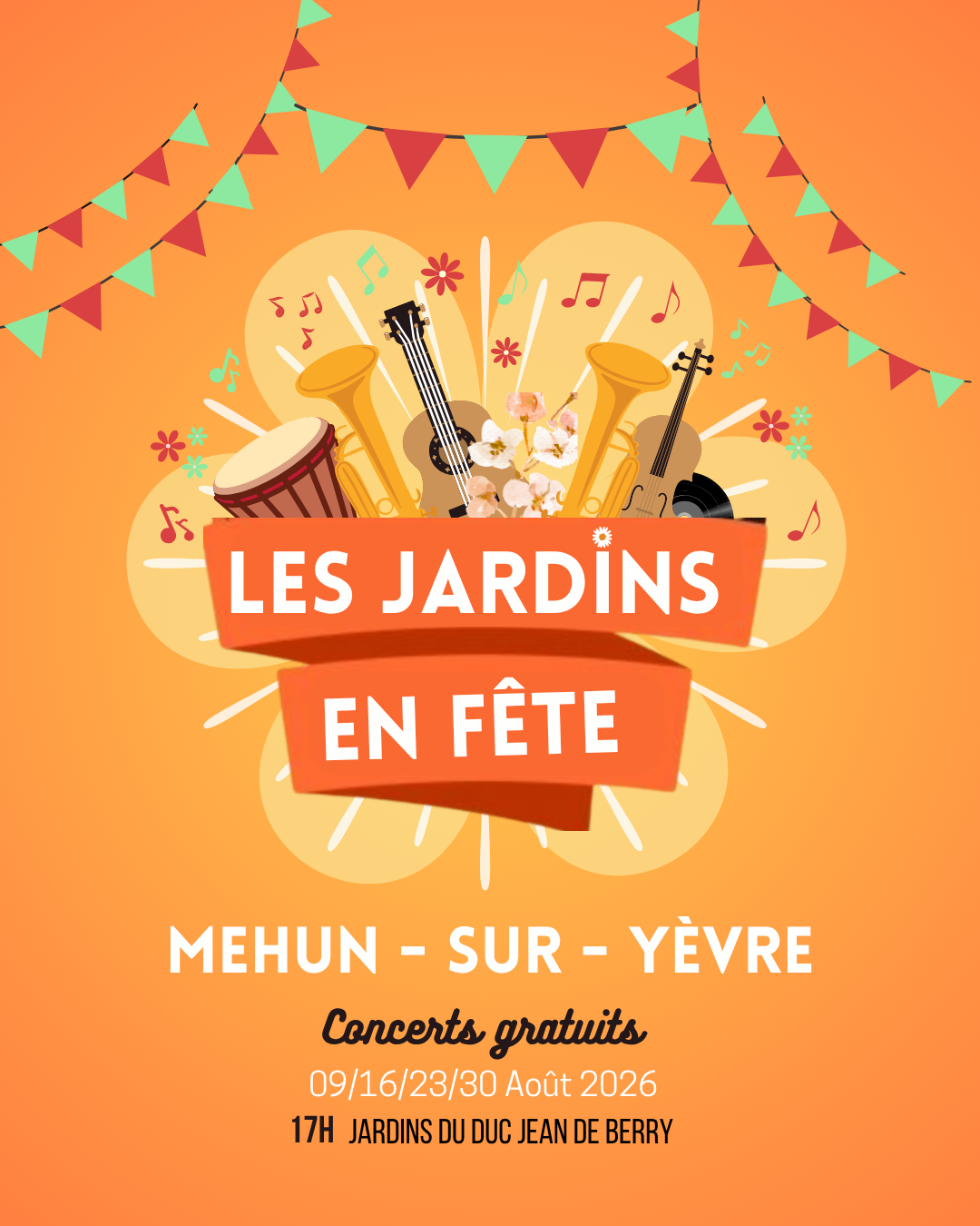 Concerts "Les Jardins en Fête" — visuel événement