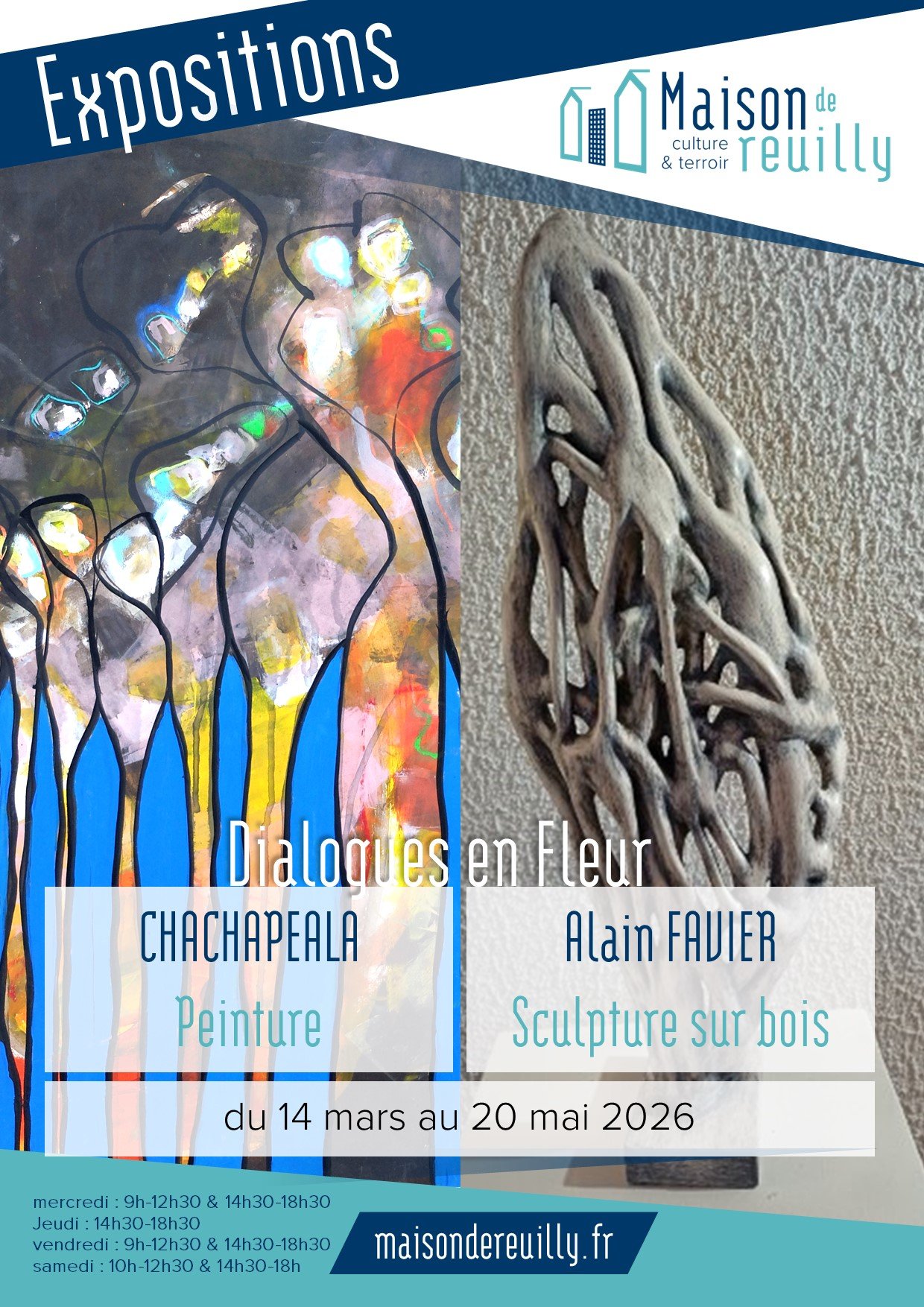 Exposition de Chachapeala et d'Alain Favier