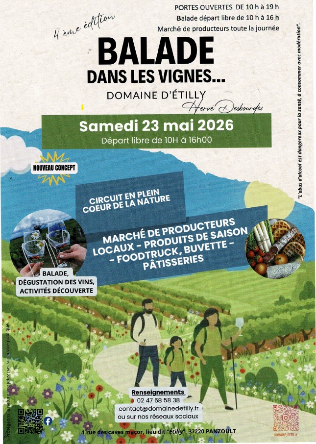 Balade dans les vignes au Domaine d'Etilly — visuel événement