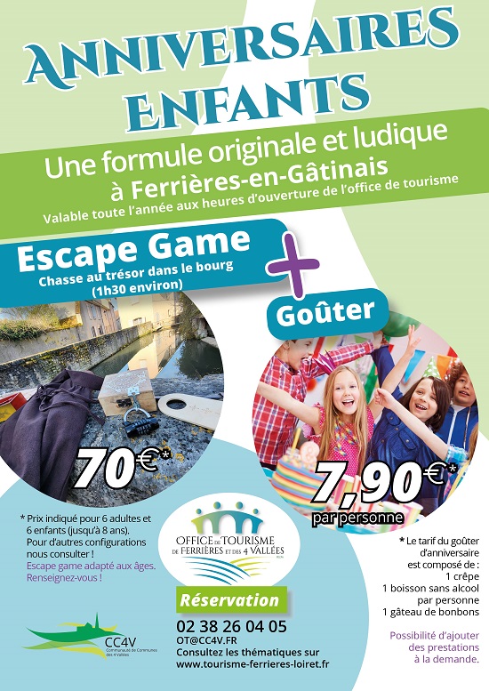 Anniversaire enfants : Escape Game + Goûter null France null null null null