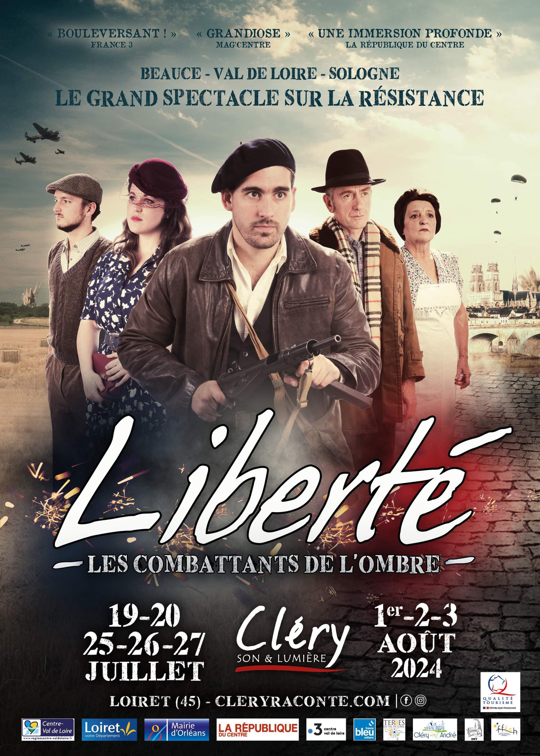 Cléry Son & Lumière : Liberté, les combattants de l'ombre  France Centre-Val de Loire Loiret Cléry-Saint-André 45370