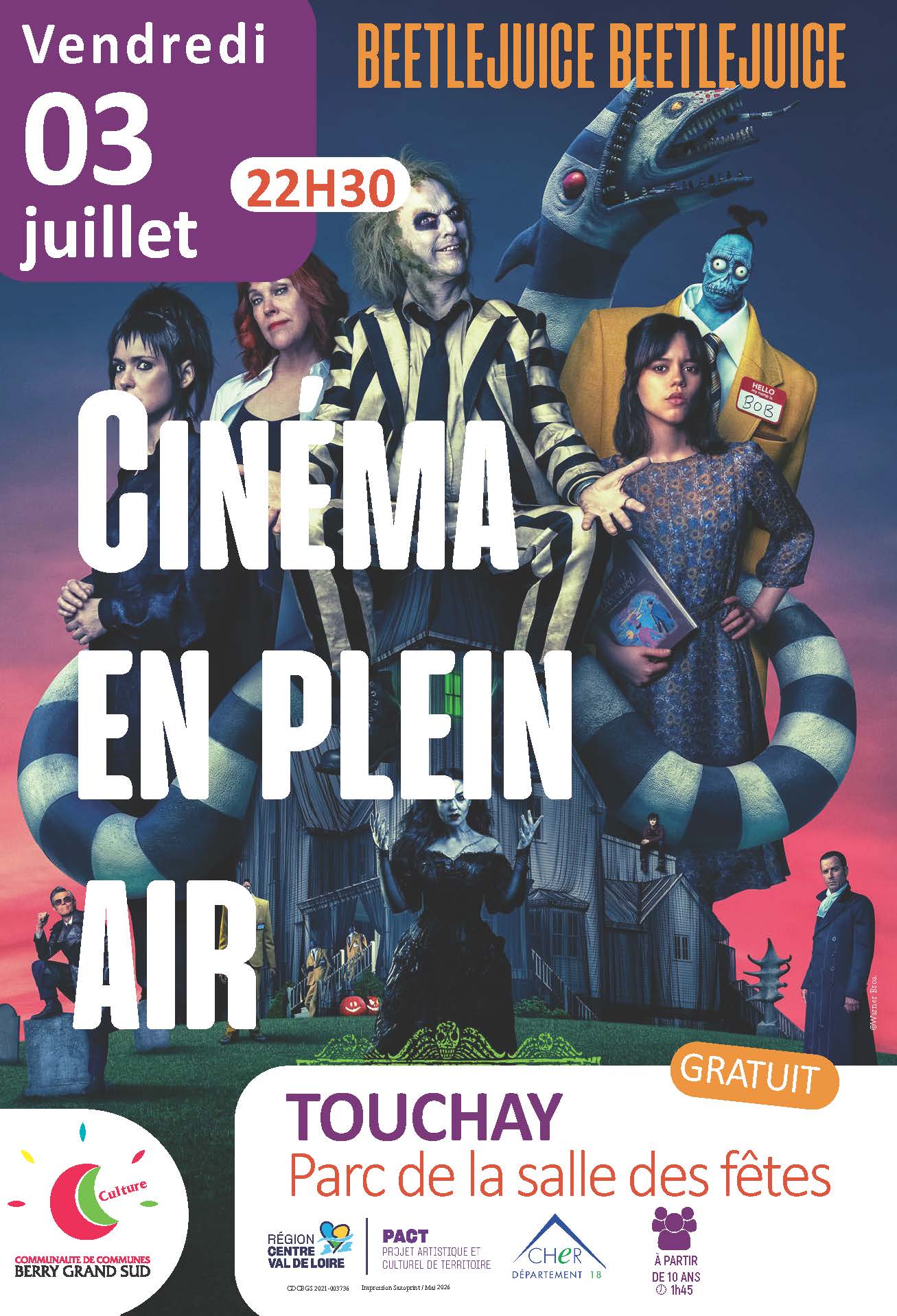 Bal!ade en Boischaut : Cinéma , Beetle Juice Beetle Juice