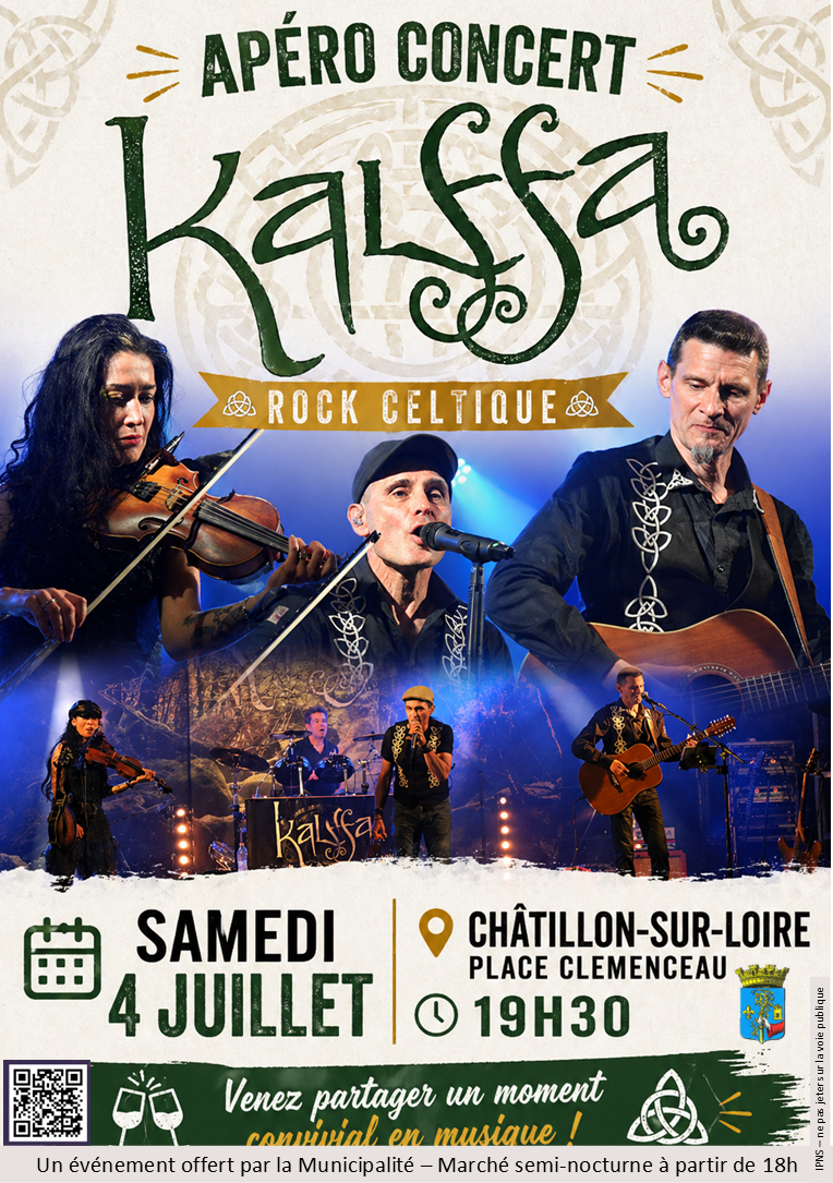 Apéro-concert avec le groupe "Kalffa" (rock celtique) — visuel événement