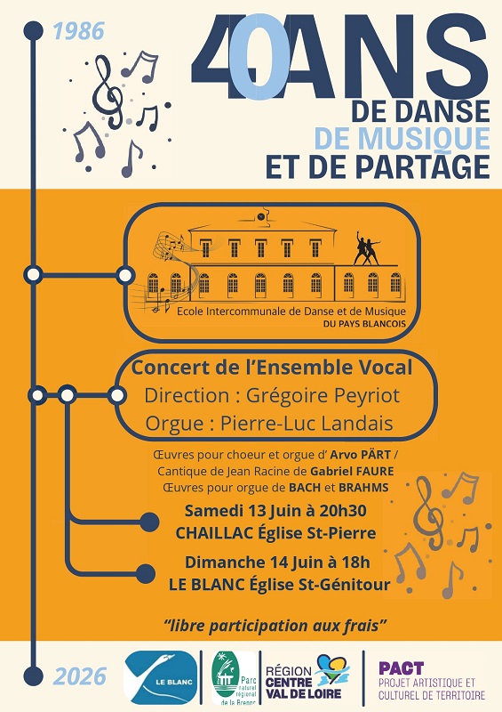 40 ans de l'EIDM du Blanc, concert de l'ensemble vocal