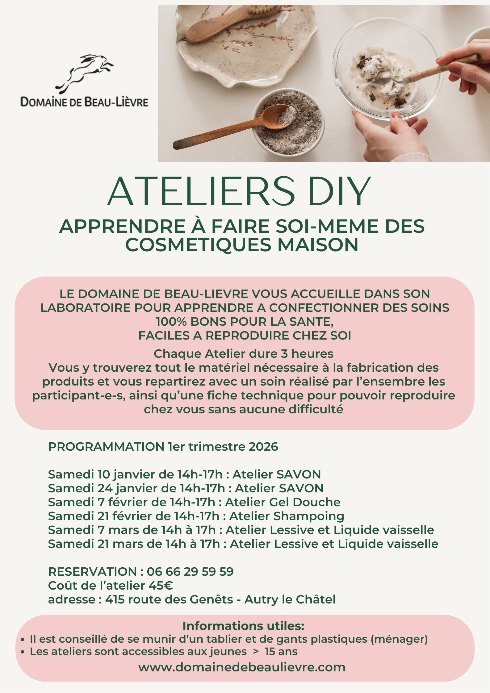 Ateliers DIY : apprendre à fabriquer ses cosmétiques maison