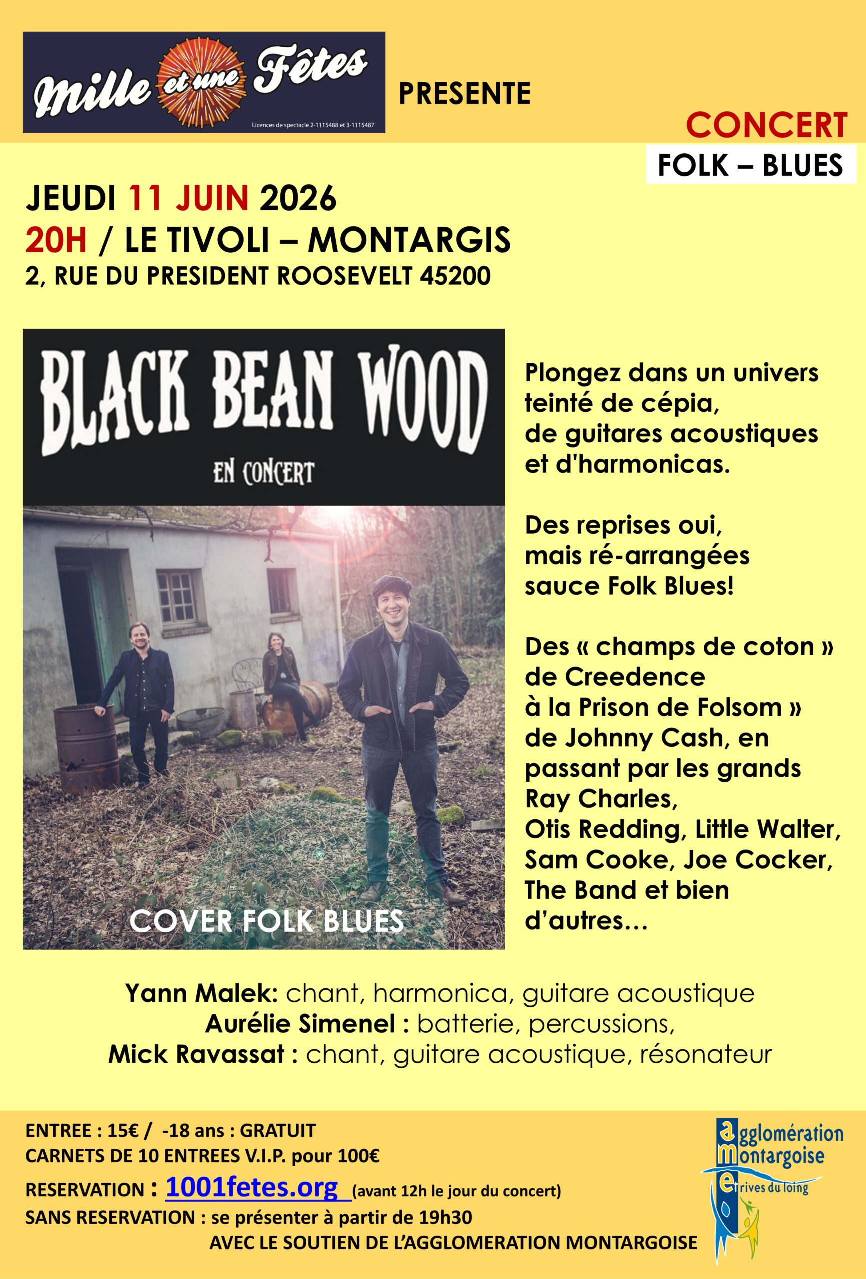 Concert Black Bean Wood — visuel événement