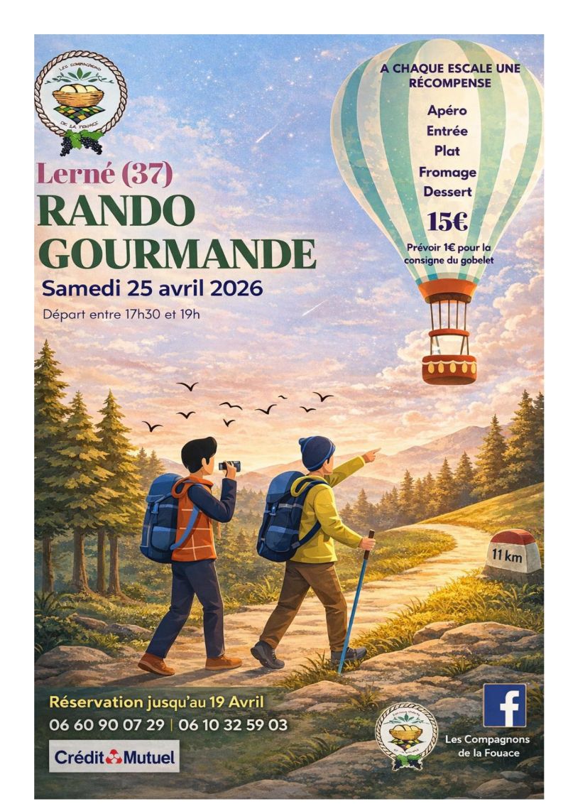 Randonnée Gourmande des Compagnons de la Fouace — visuel événement
