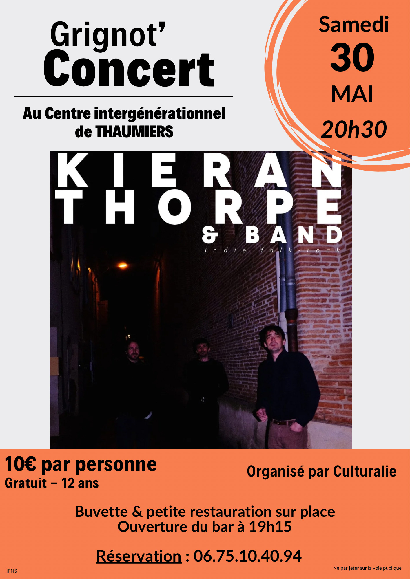 Grignot'Concert au Centre intergénérationnel de Thaumiers