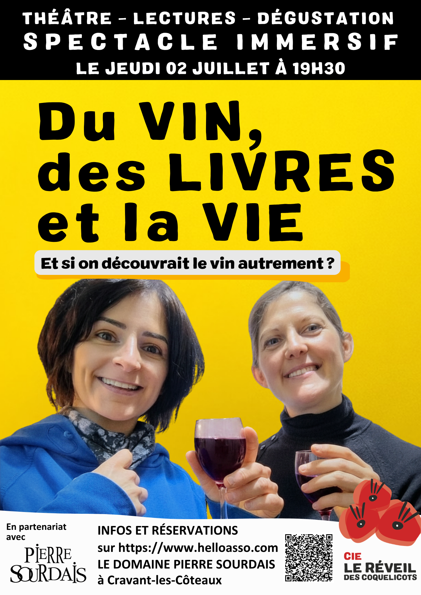 Spetacle immersif : "Du vin, des livres, et la vie"