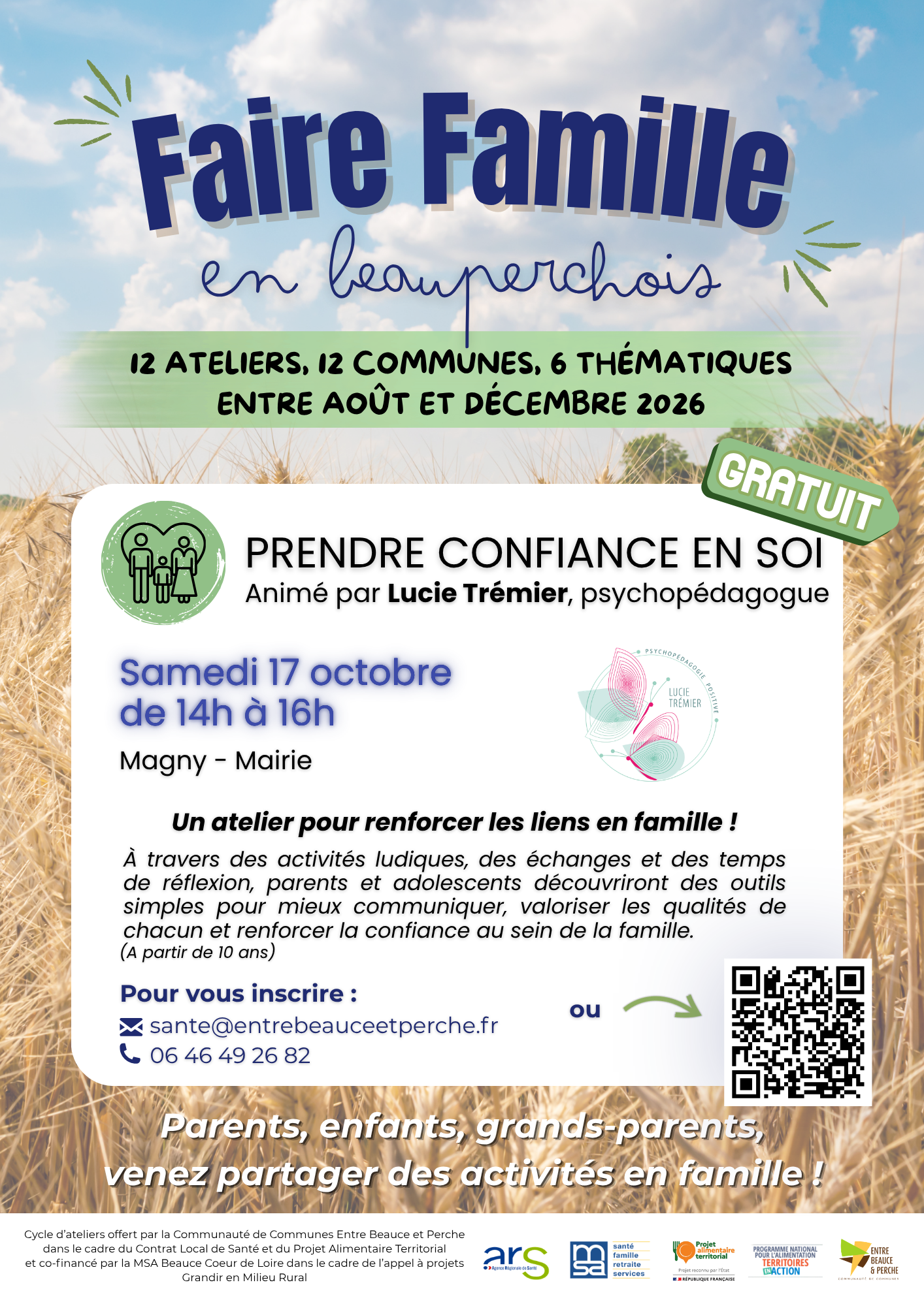 Atelier "Faire Famille en Beauperchois" : Prendre confiance en soi