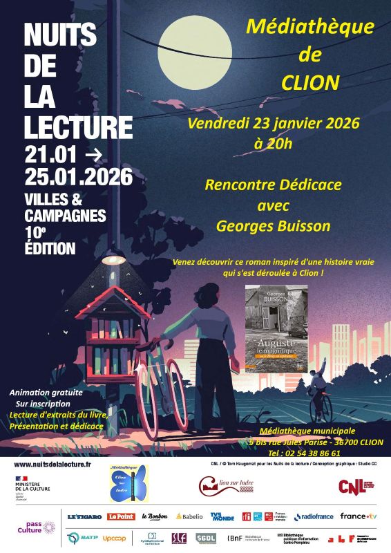 Nuits de la Lecture : rencontre avec Georges Buisson