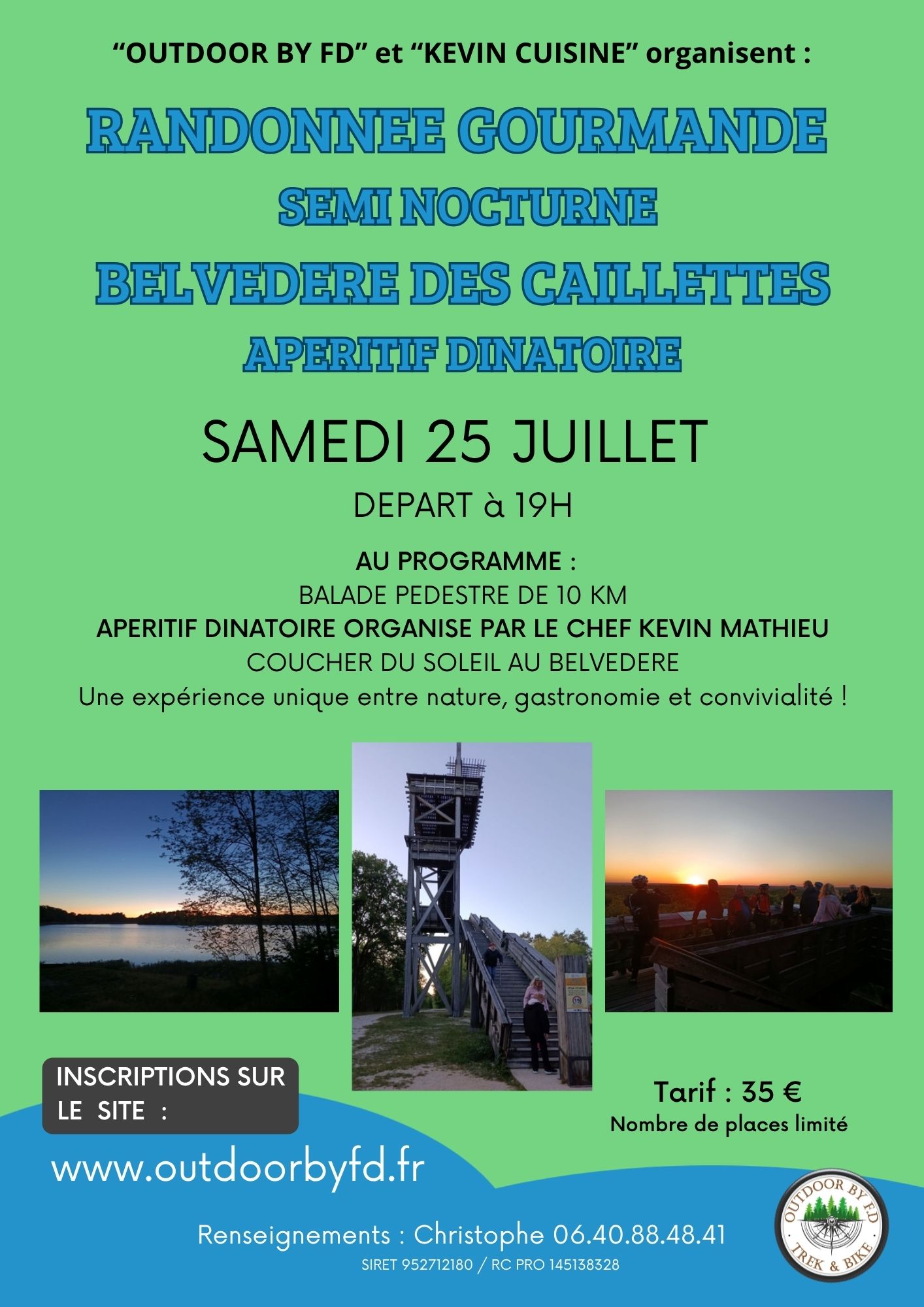 Randonnée semi nocturne et apéritif dinatoire au belvédère des Caillettes, Combreux - photo 6