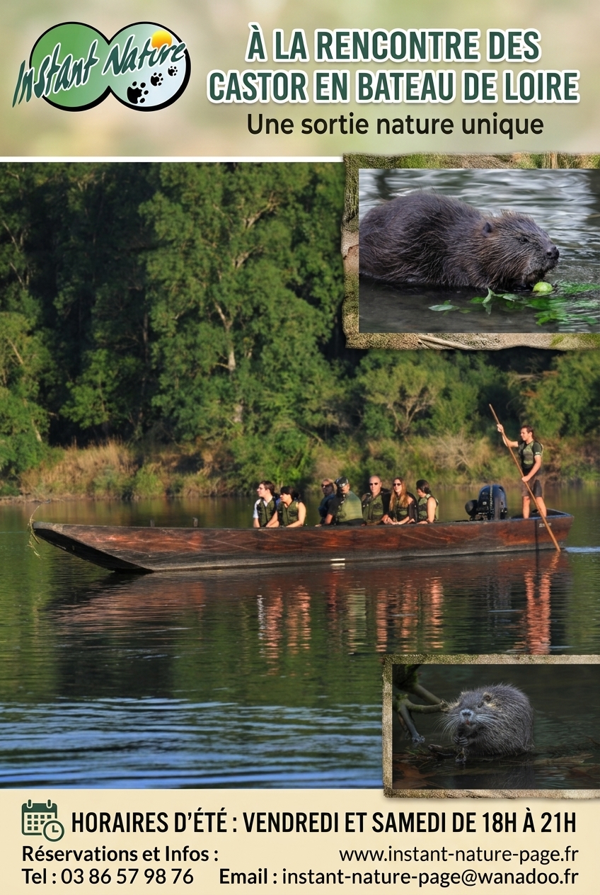 À la rencontre du castor en bateau de Loire