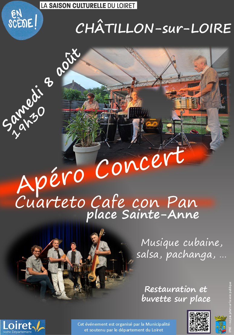 Apéro-concert avec le groupe "Cuarteto Cafe con Pan"