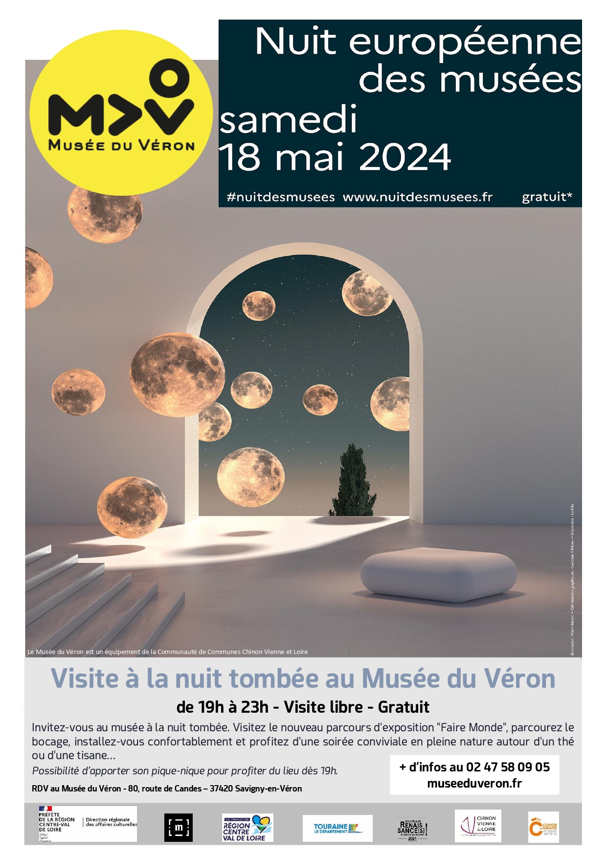 Visite à la nuit tombée - La Nuit Européenne des Musées - Musée du Véron null France null null null null