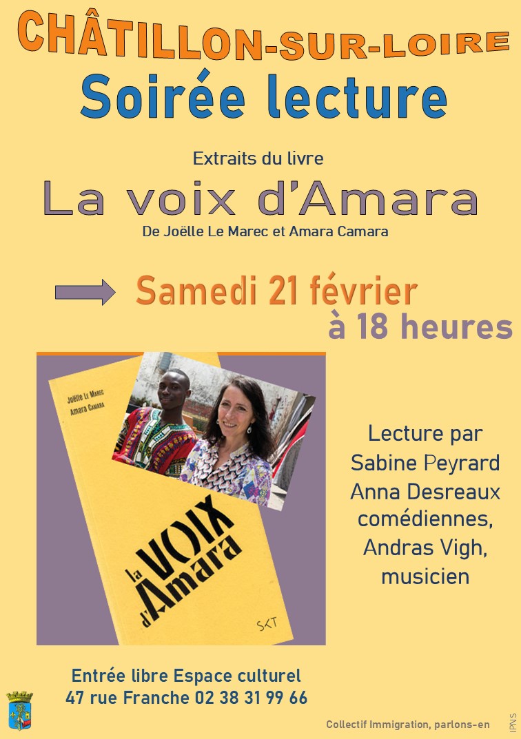 Soirée lecture autour du livre "La Voix d'Amara"