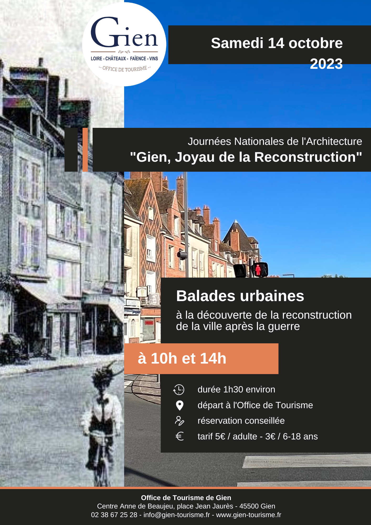Balades urbaines „Gien, Joyau de la Reconstruction“©