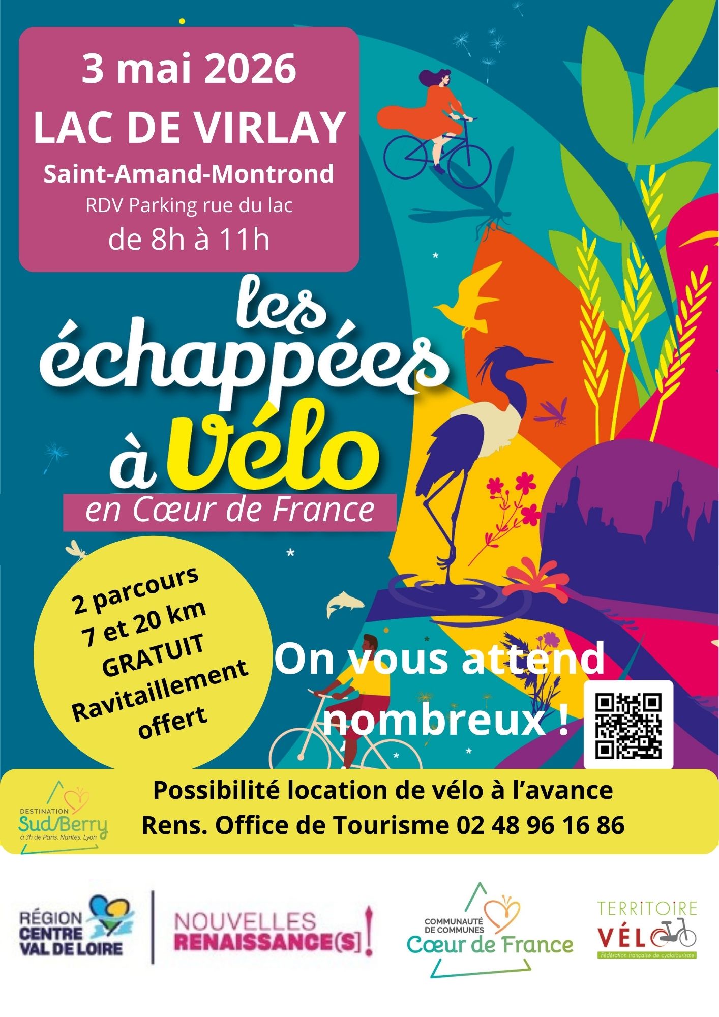 Echappées à vélo en Coeur de France