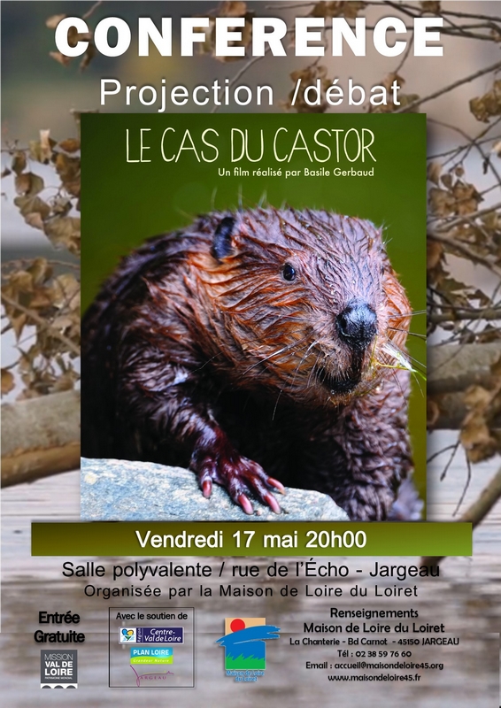 Conférence projection et débat : Le Cas du Castor Le 17 mai 2024