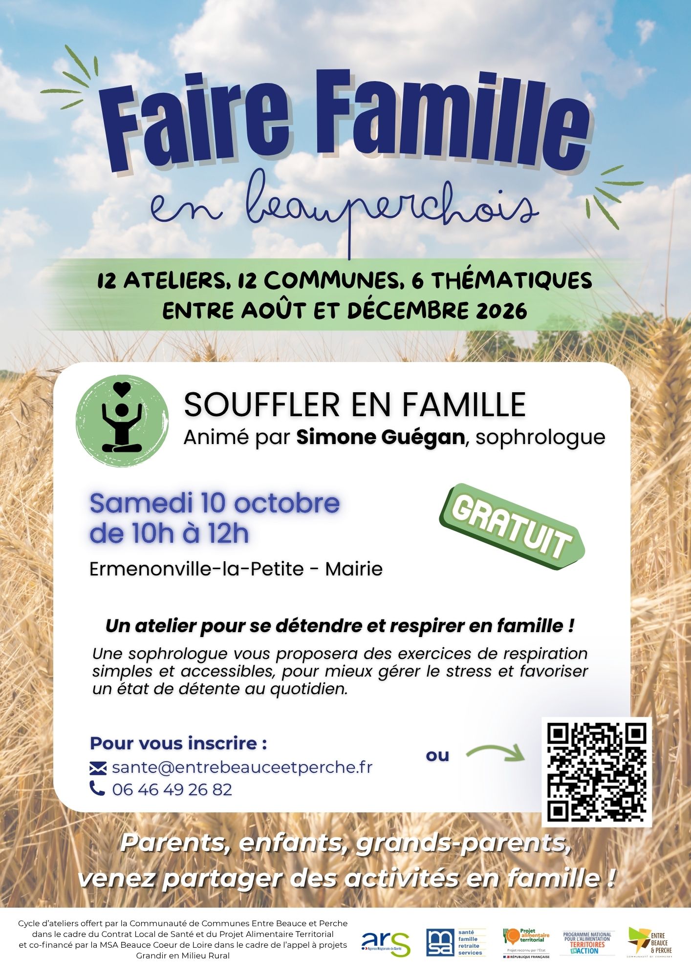 Atelier "Faire Famille en Beauperchois" : Souffler en famille