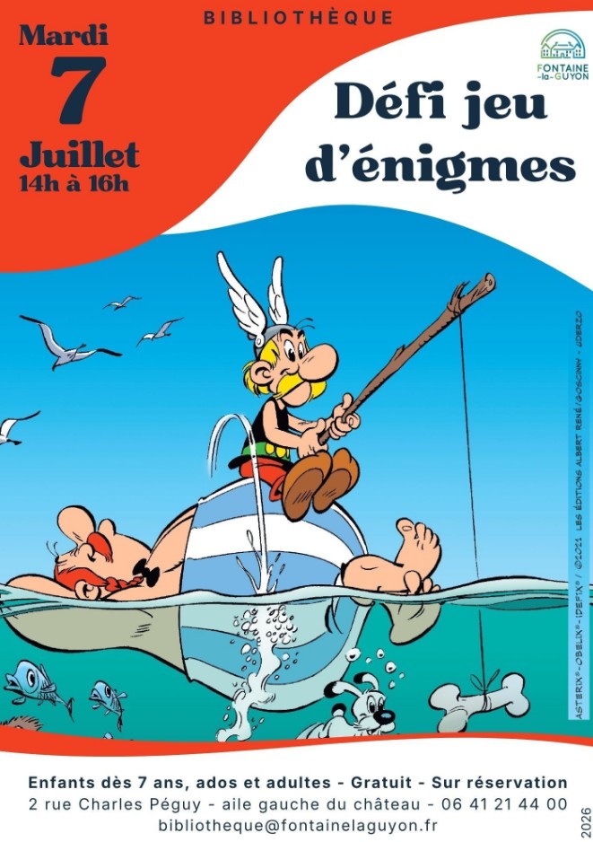 Défi jeu d'énigmes Astérix