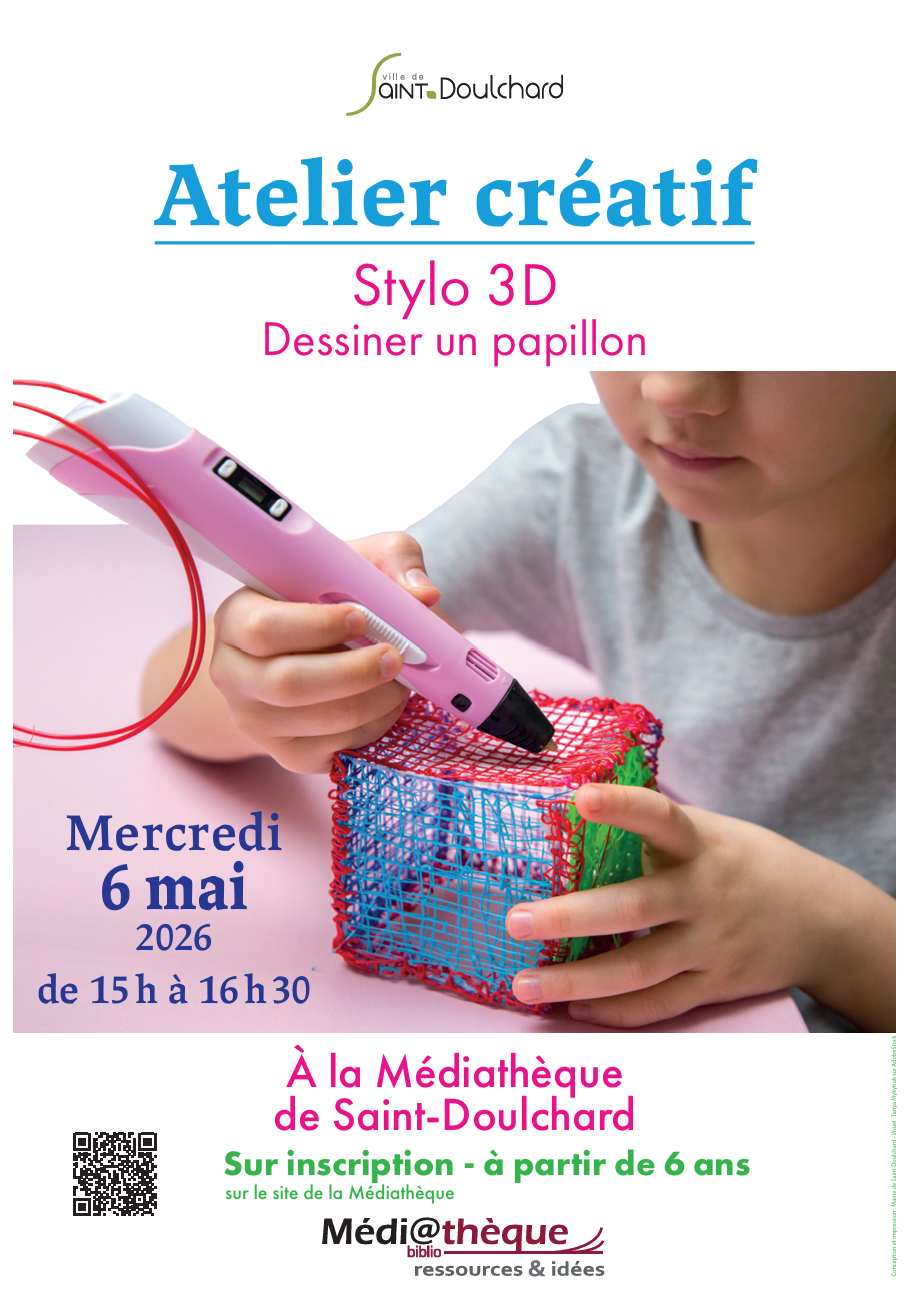 Atelier Créatif Stylo 3D — visuel événement