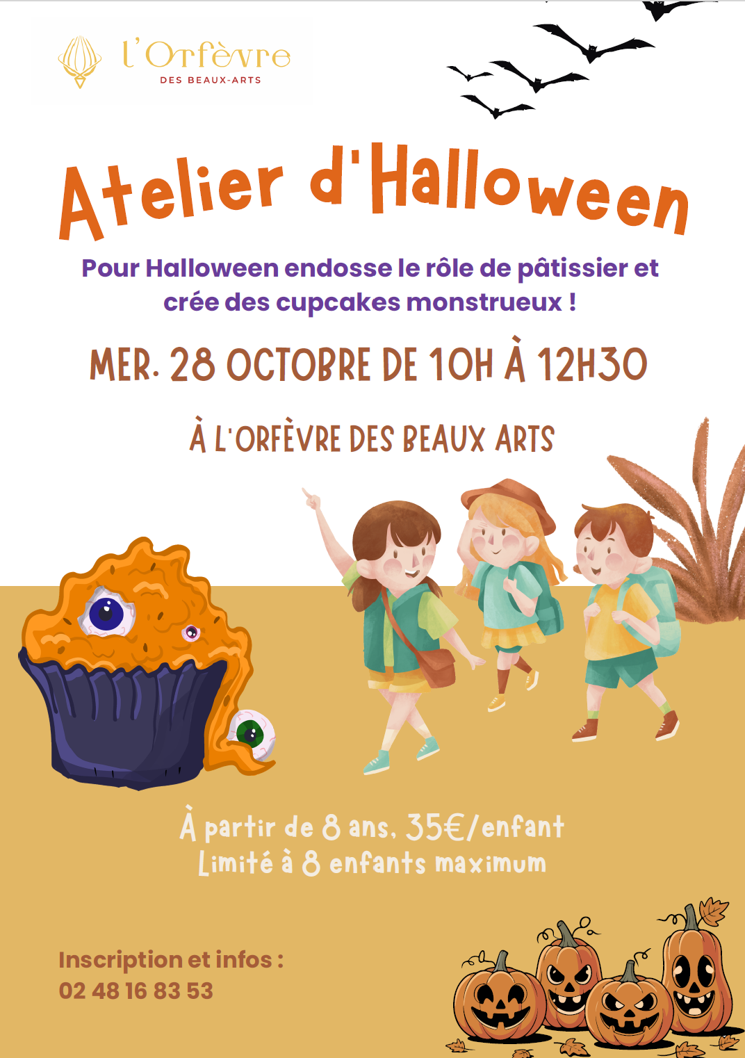 Atelier d'Halloween à l'Orfèvre des Beaux-Arts