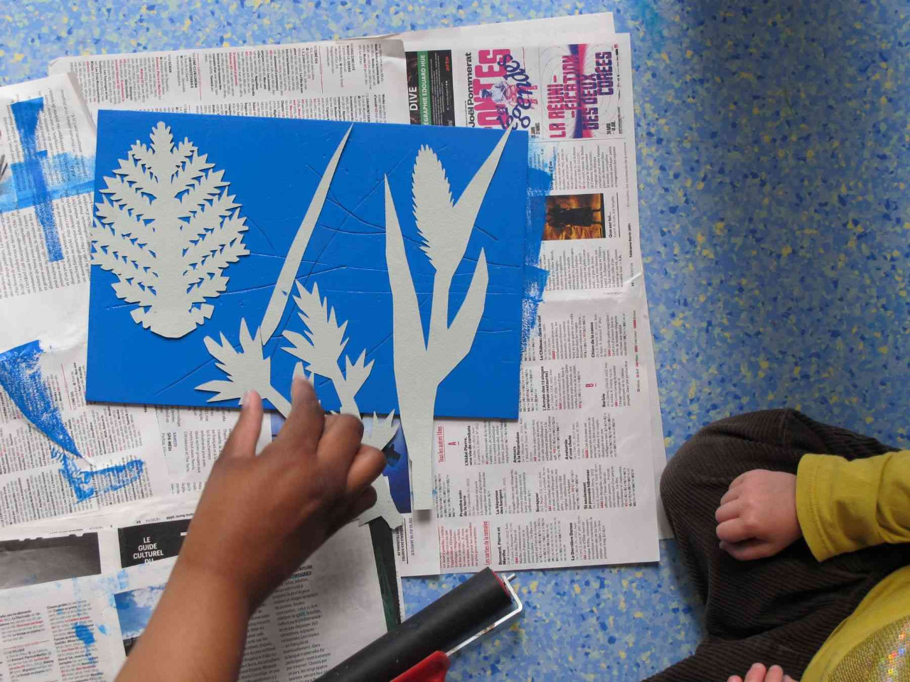 Atelier d'imprimerie pour les tout-petits