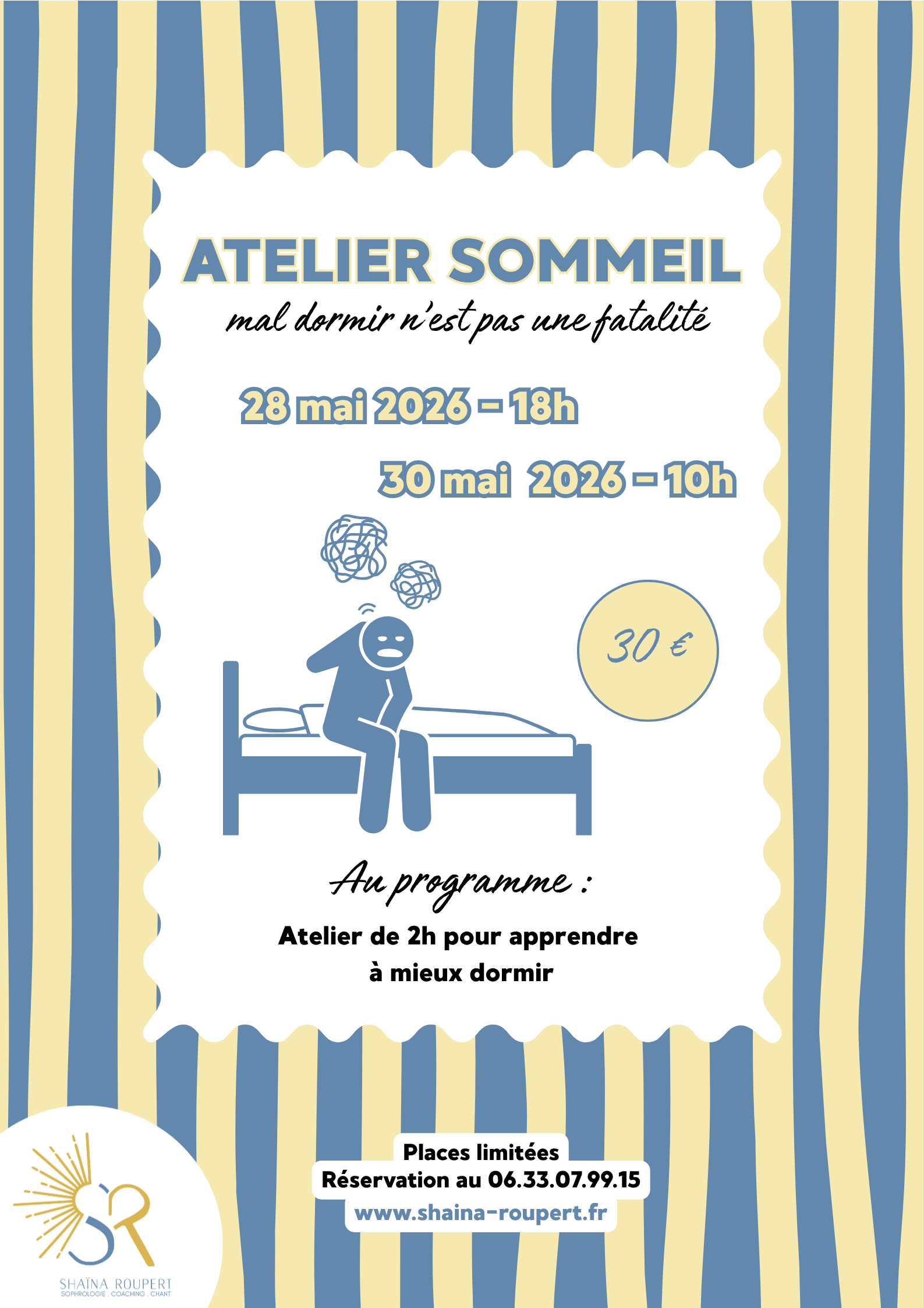 Atelier SOMMEIL — visuel événement