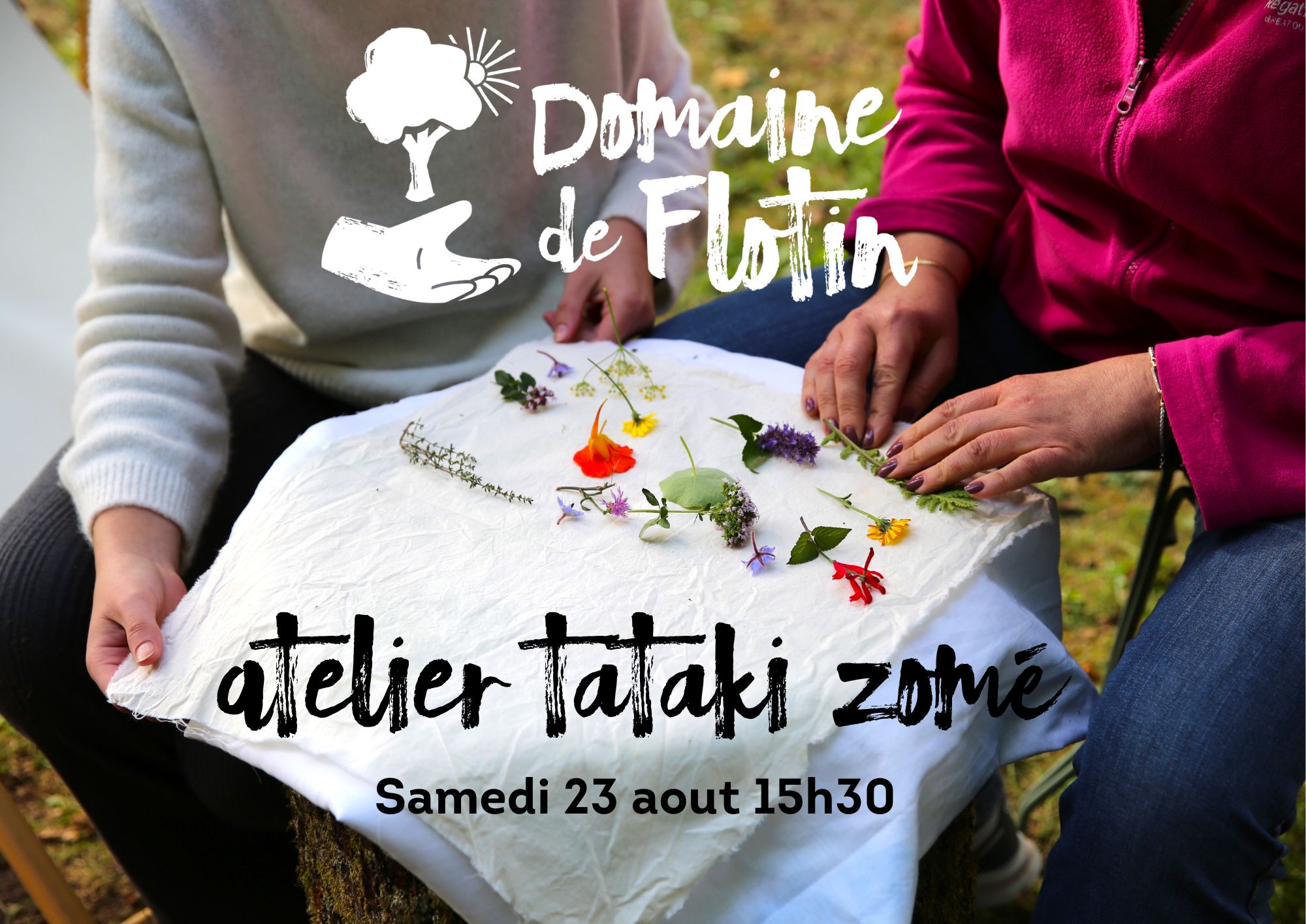 Atelier impression végétale Tataki-Zomé