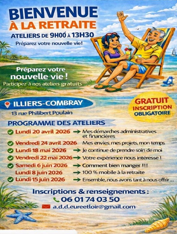 Atelier : Je continue de prendre soin de moi - "Bienvenue à la retraite"