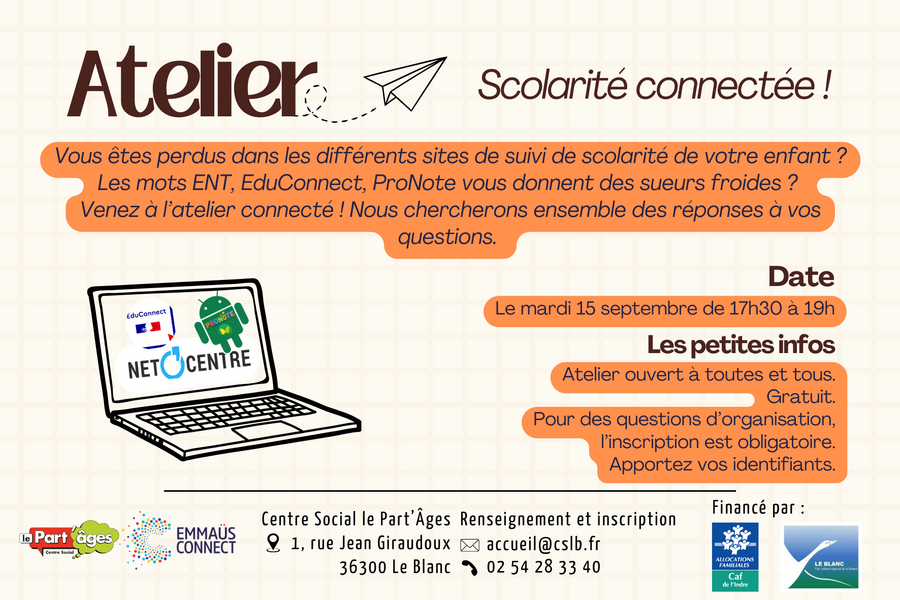 Atelier Scolarité connectée