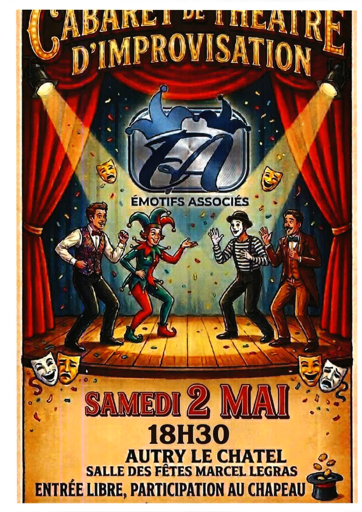 Cabaret de théâtre d'improvisation — visuel événement