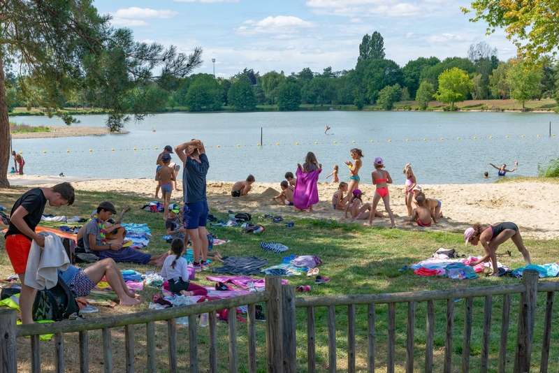 Baignade au lac de Belle-Isle