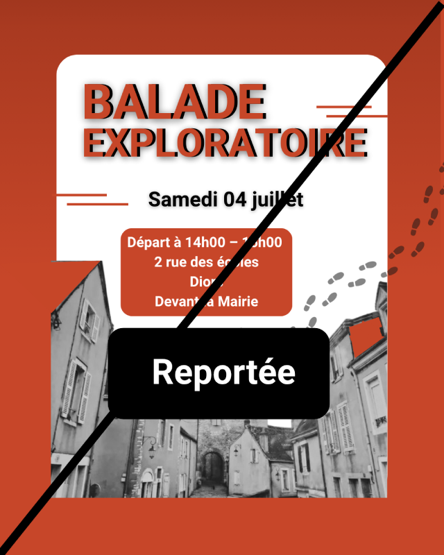 ANNULATION – Balade exploratoire à Diors